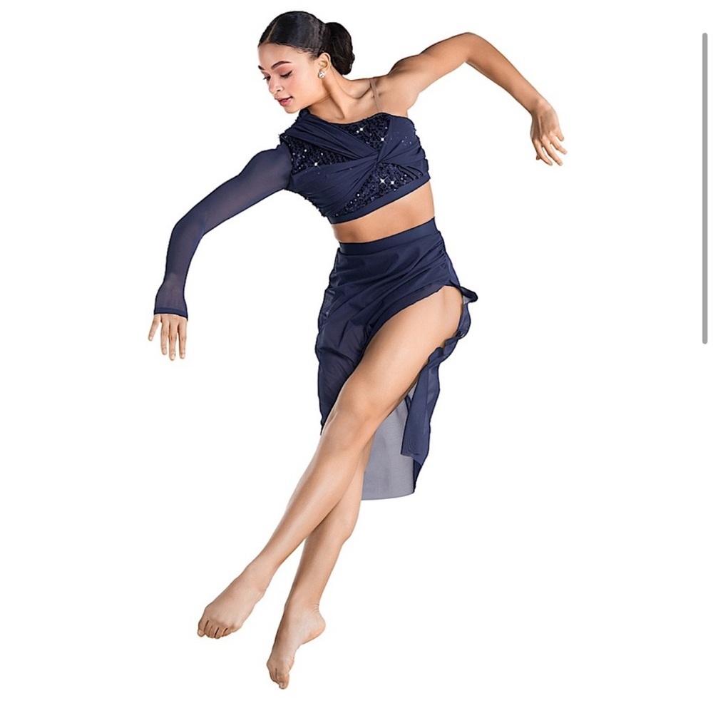Revolution Dance Neptune 2 piece Navy Costume for Lyrical or Contemporary